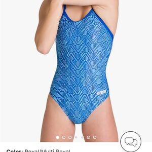 Arena Women’s Kiki Challenge Back One Piece in Royal (NWT) USA 36